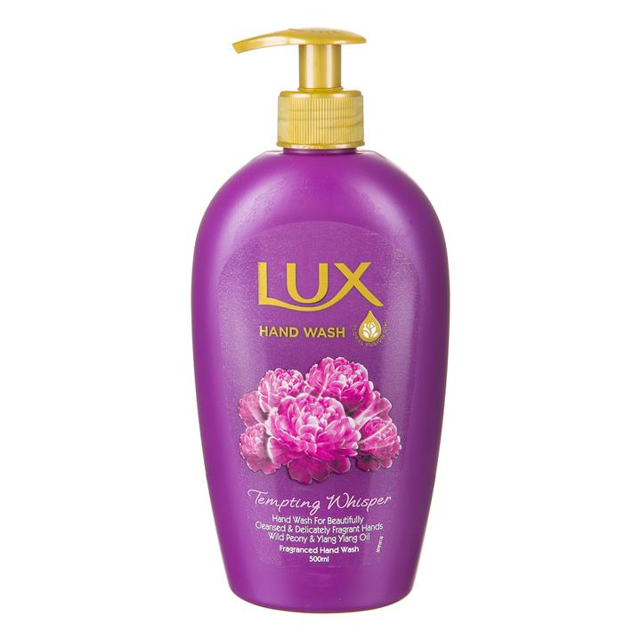 مایع دستشویی با رایحه پیونی وحشی و یلانگ یلانگ ۵۰۰ میلی لیتری لوکس Lux Tempting Whisper Hand Wash 500ml